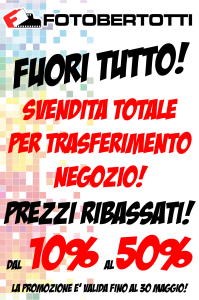 promo sconto chiusura